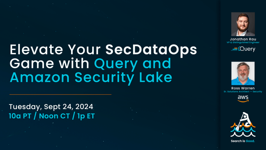 query amazon security lake secdataops webinar