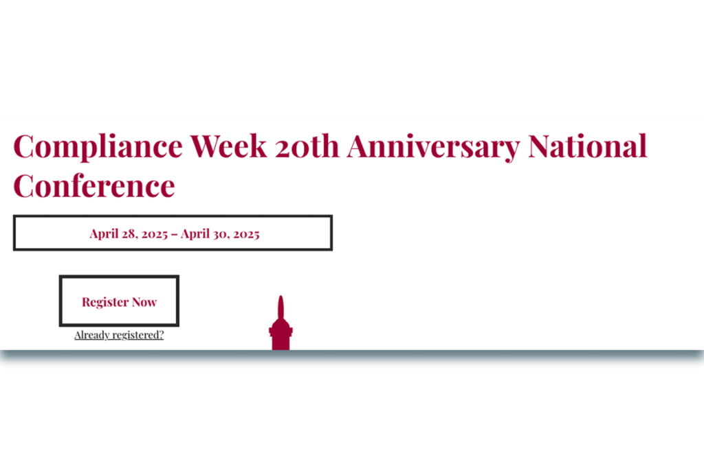 2025 Compliance Week 20th Anniversary National Conference