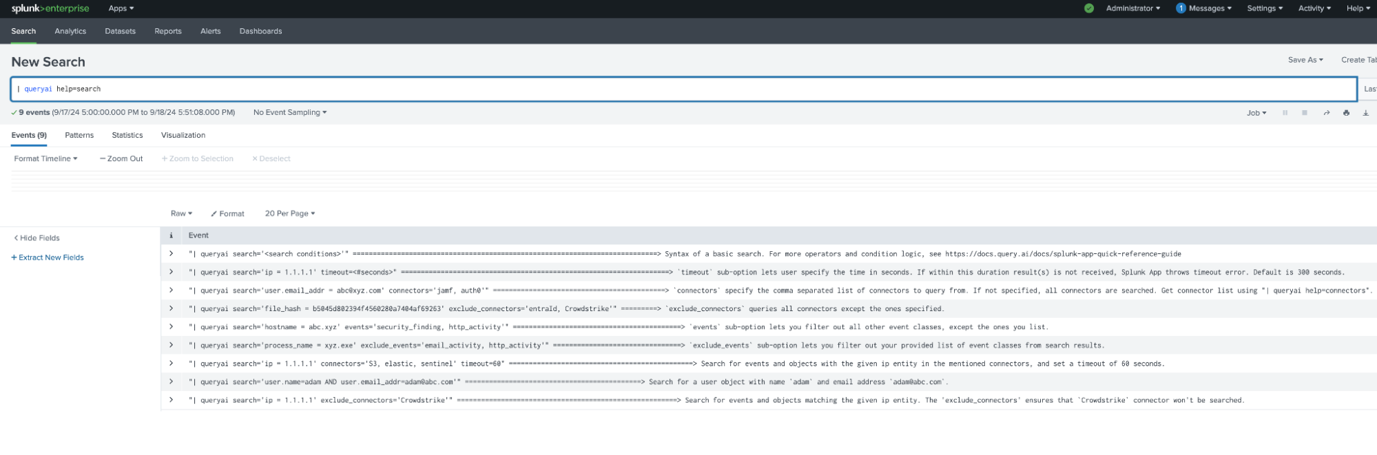 query splunk more data less cost